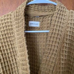 Happy Place Waffle Knit Robe
